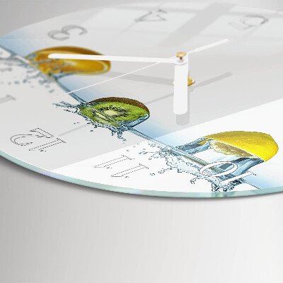 Glas wanduhr Kiwi