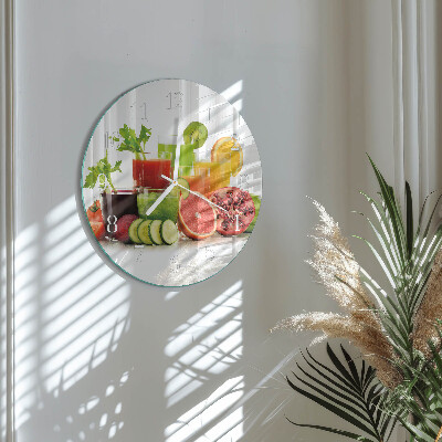 Glas wanduhr Säfte