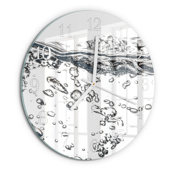 Glas wanduhr Wasser