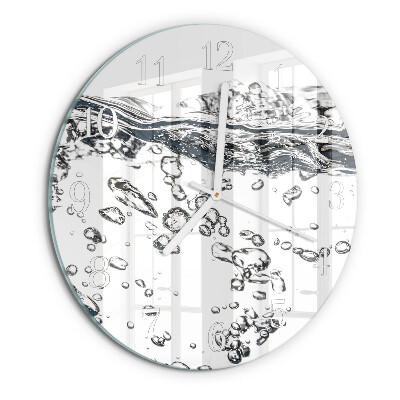 Glas wanduhr Wasser