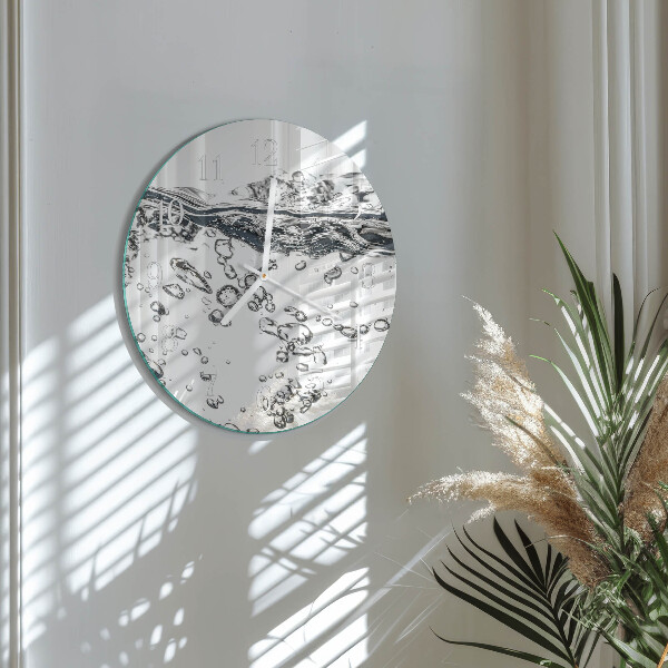 Glas wanduhr Wasser