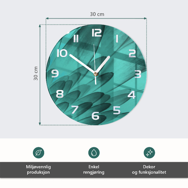 Glas wanduhr Gemüse