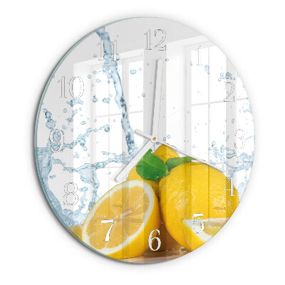 Glas wanduhr Zitronensäure