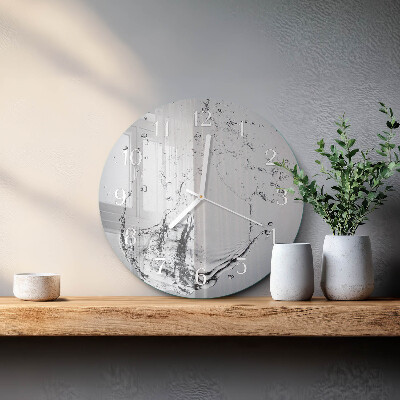 Glas wanduhr Wasser