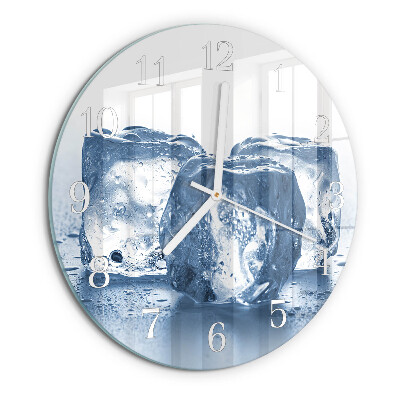 Glas wanduhr Eis