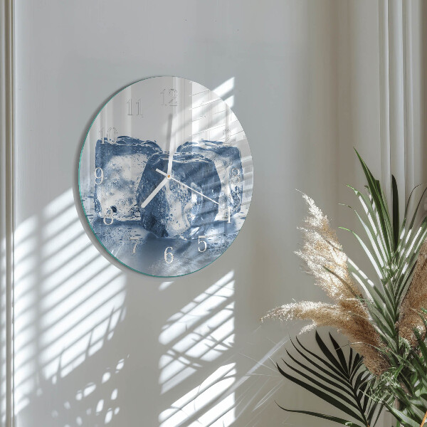 Glas wanduhr Eis