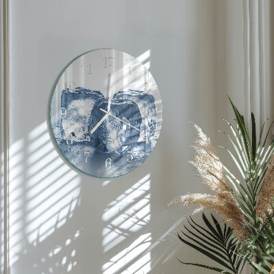 Glas wanduhr Eis