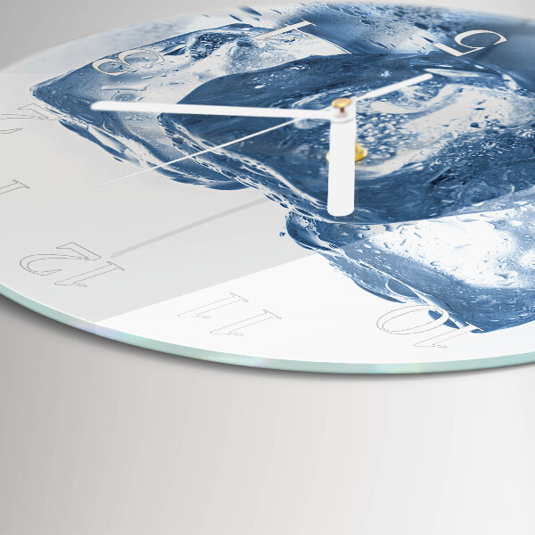 Glas wanduhr Eis
