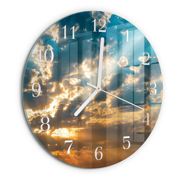 Glas wanduhr Himmel