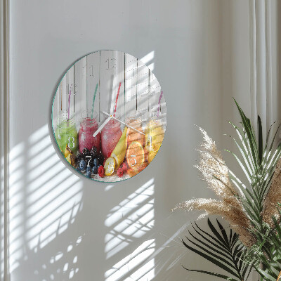 Glas wanduhr Smoothie