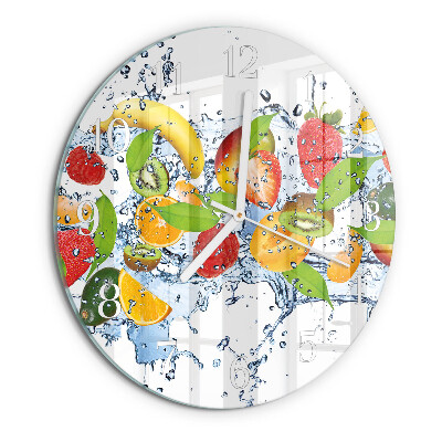Glas wanduhr Fruchtwasser