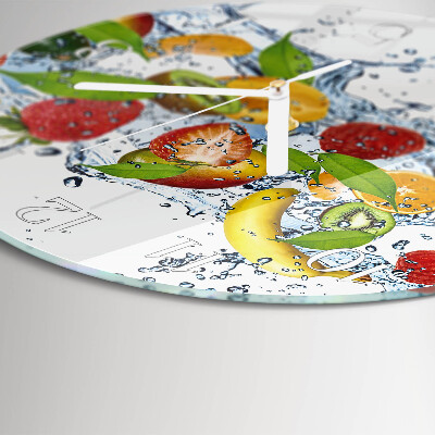 Glas wanduhr Fruchtwasser