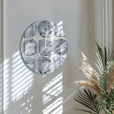 Glas wanduhr Eis