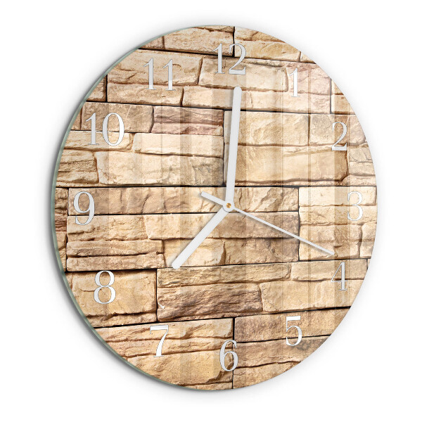 Glas wanduhr Klinker