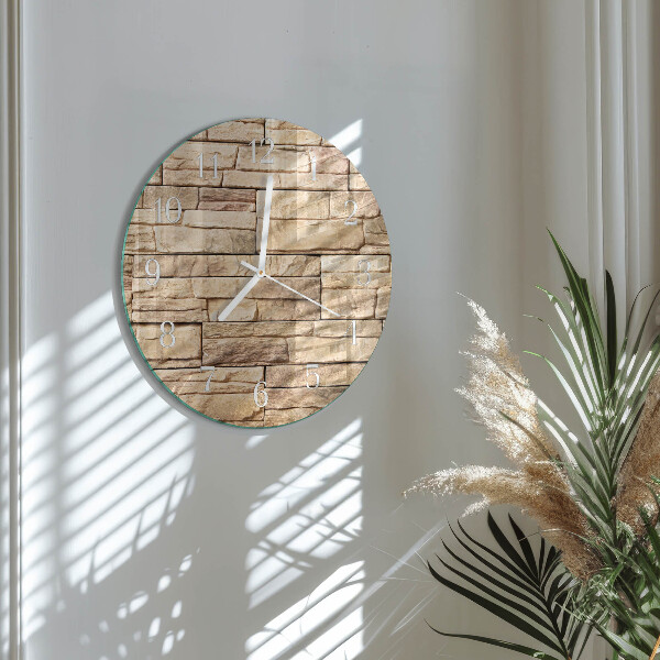 Glas wanduhr Klinker