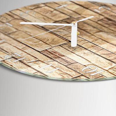 Glas wanduhr Klinker
