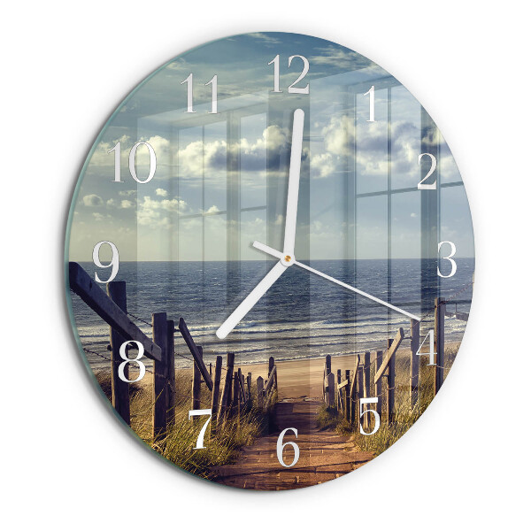 Glas wanduhr Strand Meer