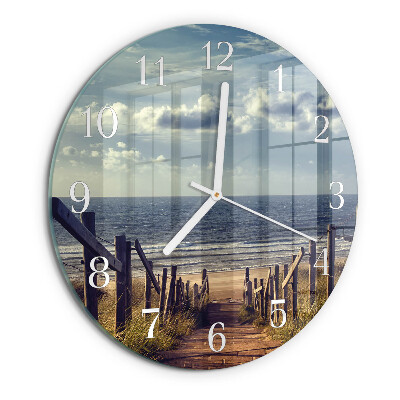 Glas wanduhr Strand Meer