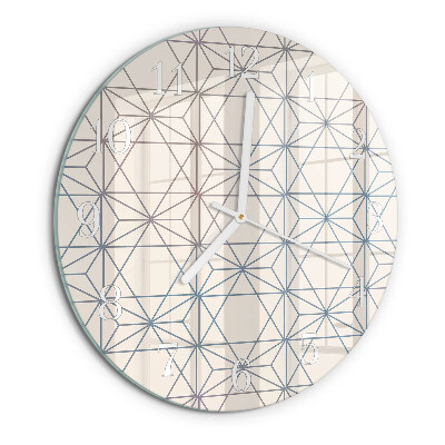 Glas wanduhr Geometrisches Muster