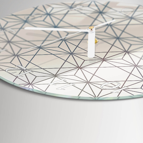 Glas wanduhr Geometrisches Muster