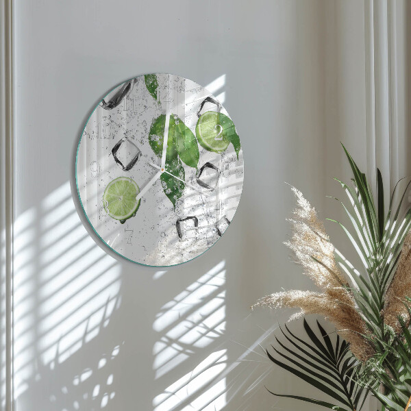 Glas wanduhr Limes