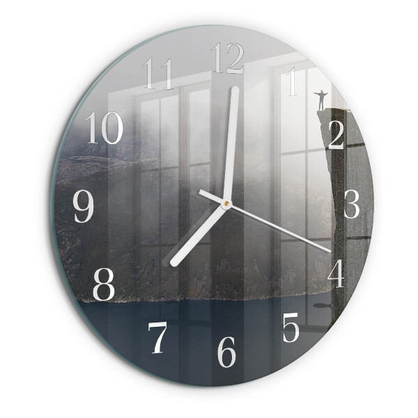 Glas wanduhr Abgrund