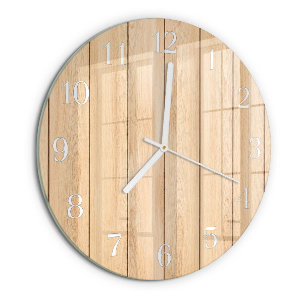 Glas wanduhr Holz