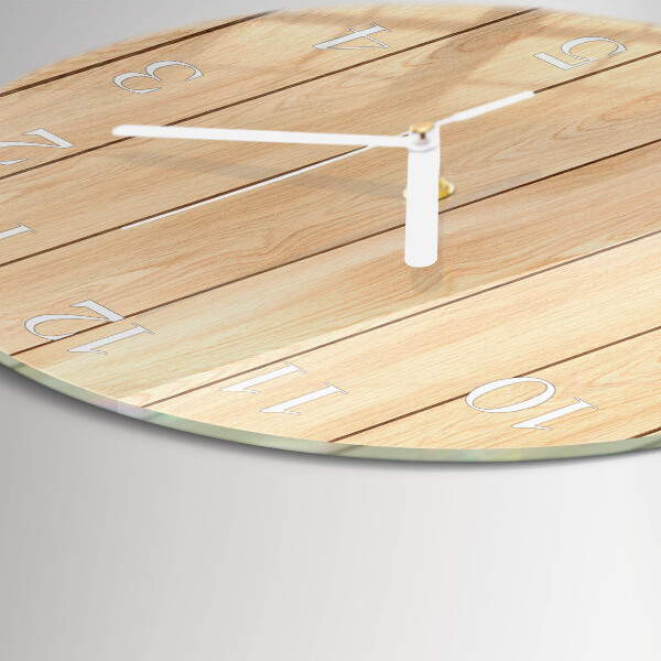 Glas wanduhr Holz