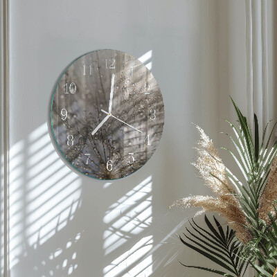 Glas wanduhr Tautropfen