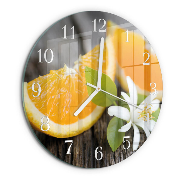 Glas wanduhr Zitronensäure