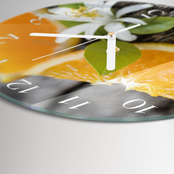 Glas wanduhr Zitronensäure
