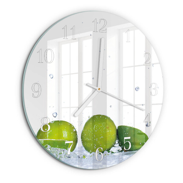 Glas wanduhr Limes
