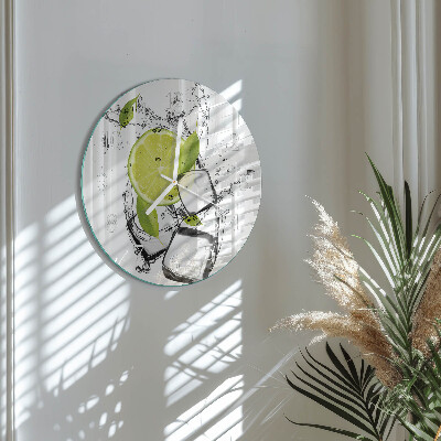 Glas wanduhr Kalziumkarbonat