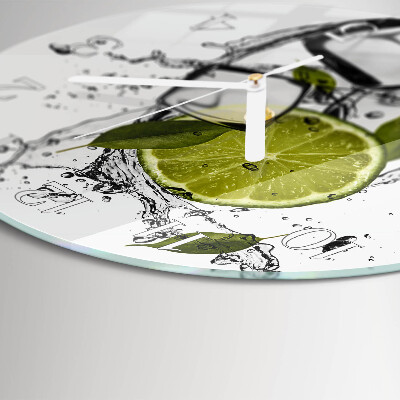 Glas wanduhr Kalziumkarbonat