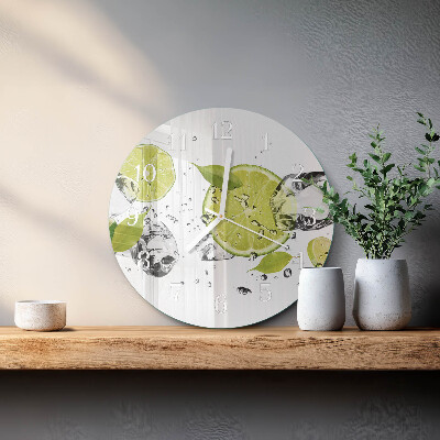 Glas wanduhr Kalziumkarbonat