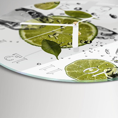 Glas wanduhr Kalziumkarbonat