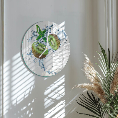 Glas wanduhr Ziegelmauer