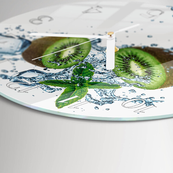 Glas wanduhr Ziegelmauer
