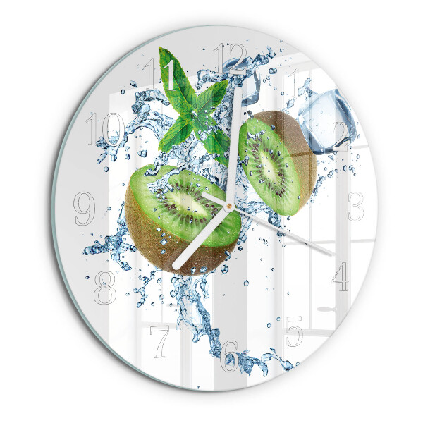 Glas wanduhr Kiwi