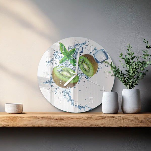 Glas wanduhr Kiwi