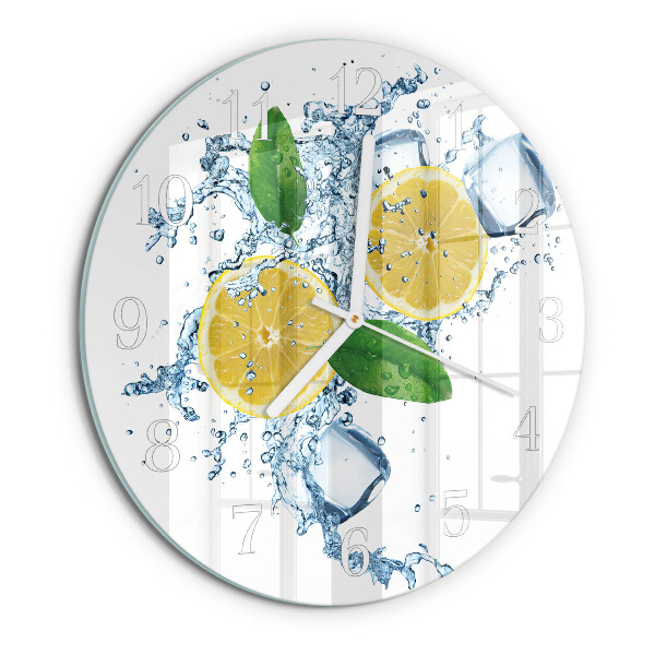 Glas wanduhr Zitronensäure