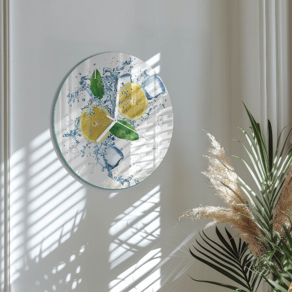 Glas wanduhr Zitronensäure