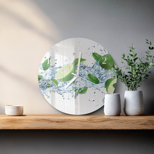 Glas wanduhr Limes