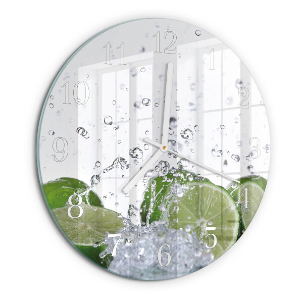 Glas wanduhr Kalziumkarbonat