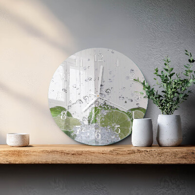 Glas wanduhr Kalziumkarbonat