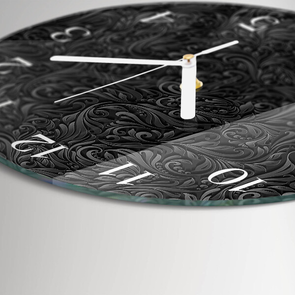 Glas wanduhr Muster