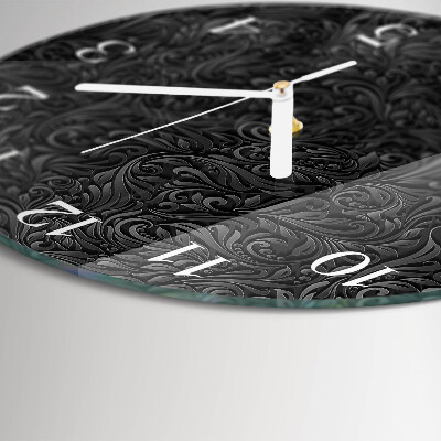 Glas wanduhr Muster
