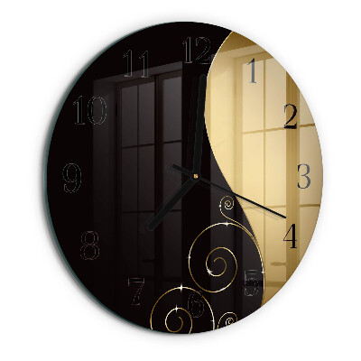 Wanduhr rund Abstrakte Kunst