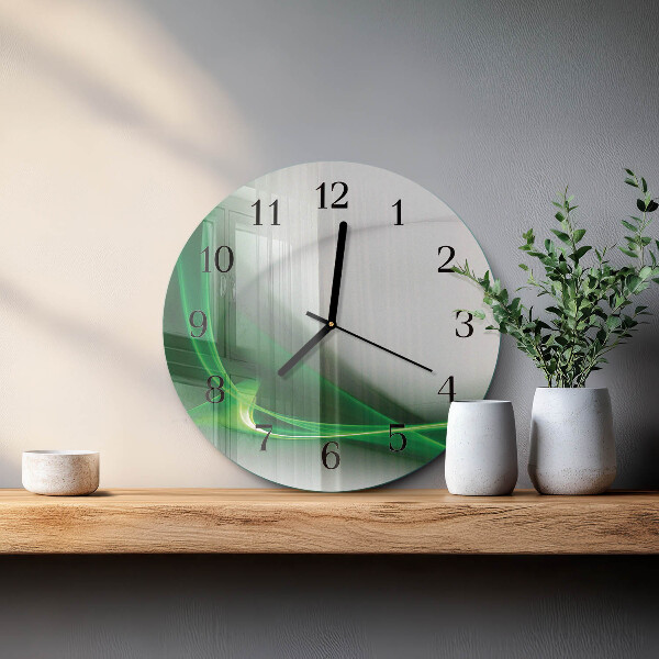 Wanduhr rund Abstrakte Linien