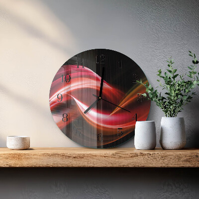 Wanduhr rund Abstrakte Linien